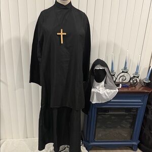 4 piece Black Nun Costume